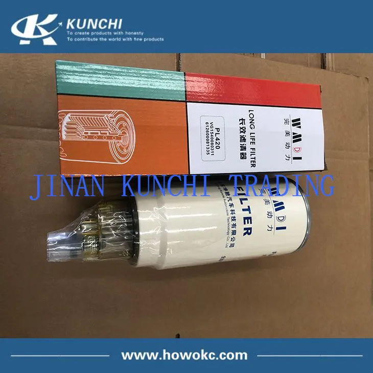 Sinotruk HOWO Oil Water Separator Filter PL420 VG1540080311 612600081335